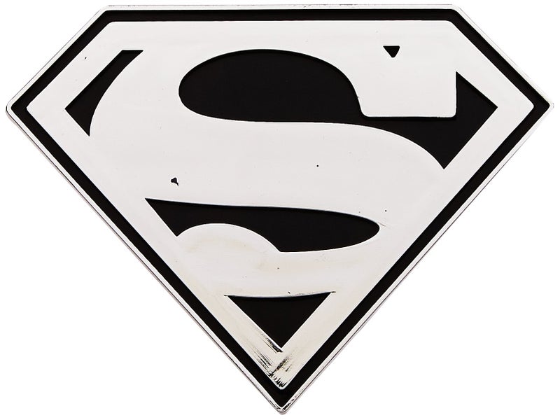 Chroma 41500 Superman Shield Injected Molded Chrome Colored Emblem Decal