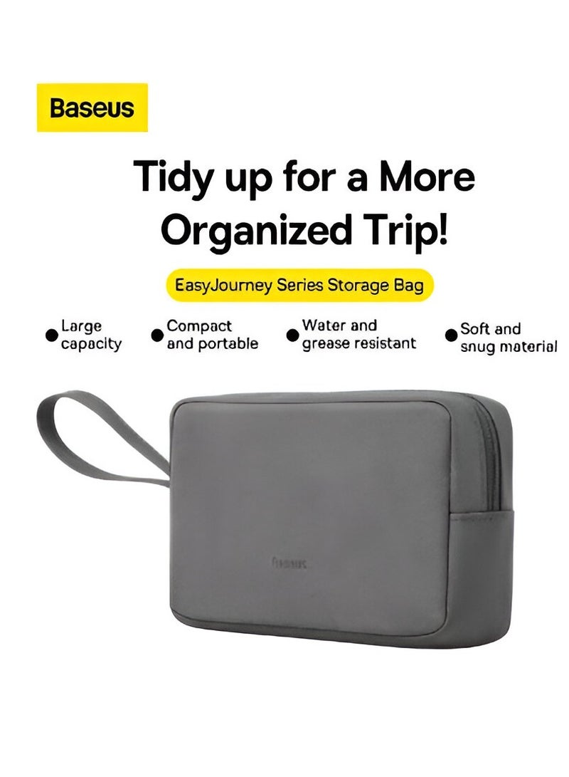 Baseus Handheld accessory organizer and daily-use protection pouch, water-resistant - Dark Gray Color  - Image 4