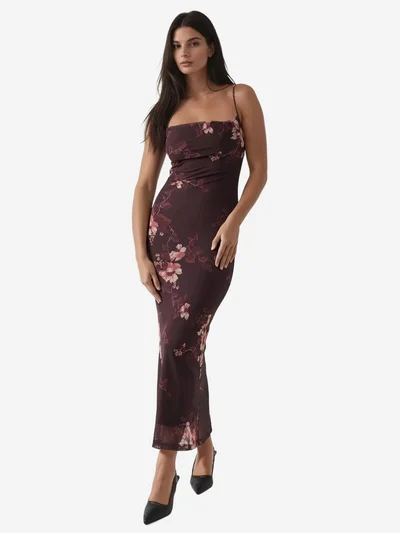 HICCUP Printed Bodycon Maxi Dress