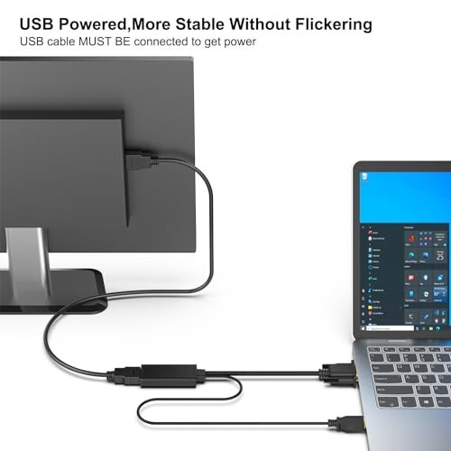 BENFEI VGA to HDMI Adapter, 1080P Converter with Audio from Computer/Laptop VGA Source to HDMI TV/Monitor - Image 2