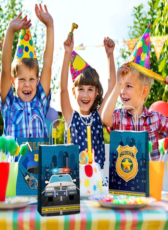 JOYGATHER 24 Pcs Police Party Favors Bags with Handles, Police Themed Goodie Gift Candy Bags with 3 Different Types for Birthday Baby Shower Party Supplies Decorations - Image 5