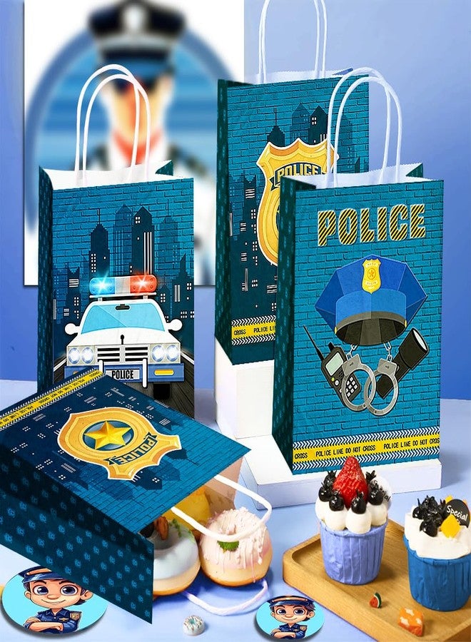 JOYGATHER 24 Pcs Police Party Favors Bags with Handles, Police Themed Goodie Gift Candy Bags with 3 Different Types for Birthday Baby Shower Party Supplies Decorations - Image 4