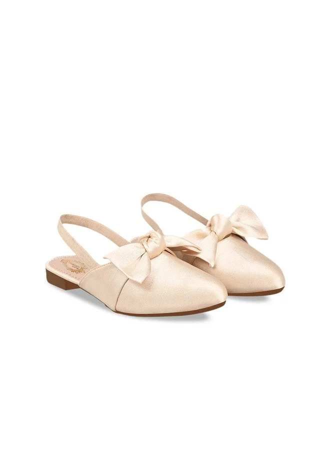 Shoetopia Shoetopia Women’s  Flat Sandals – Stylish Slingback Slip-On Bally with Bow Design, Comfortable Casual & Party Footwear