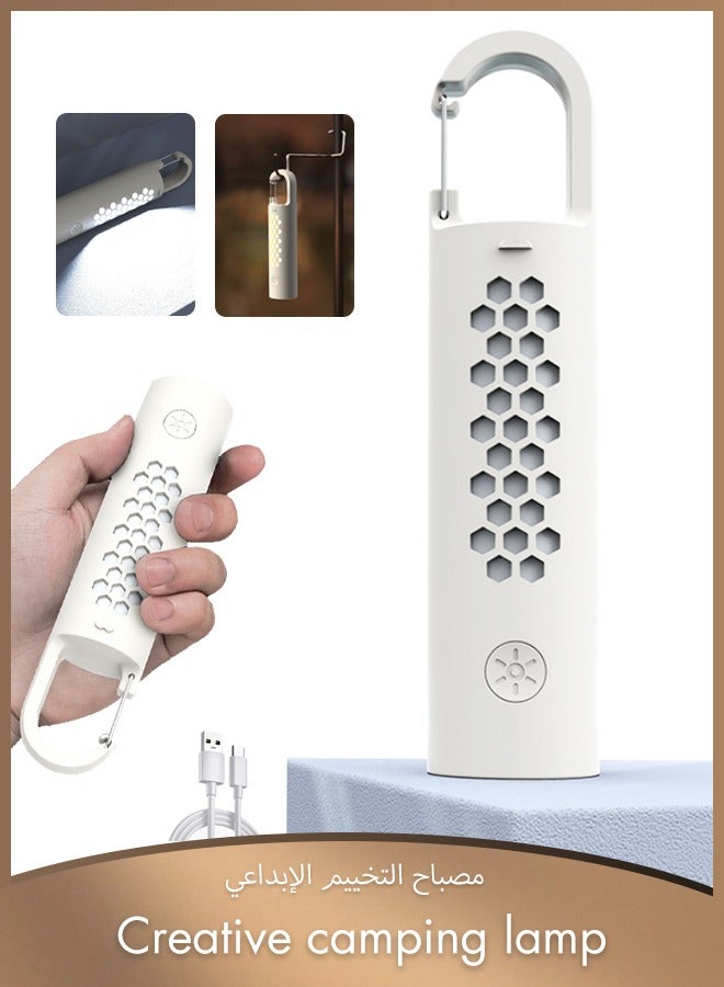 Portable flashlight with side light, strong light, rechargeable, multi-functional emergency light for outdoor mountain climbing and camping