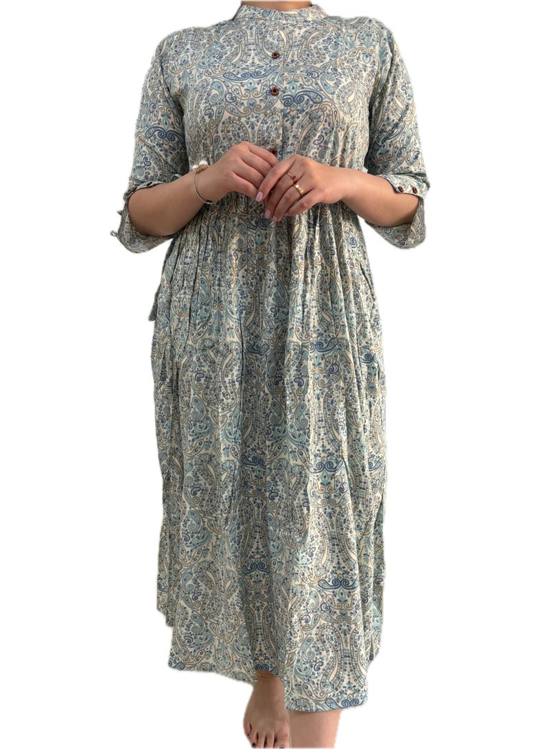 Zebees Soft Rayon Maternity Dress With Adjustable Belt - Image 2