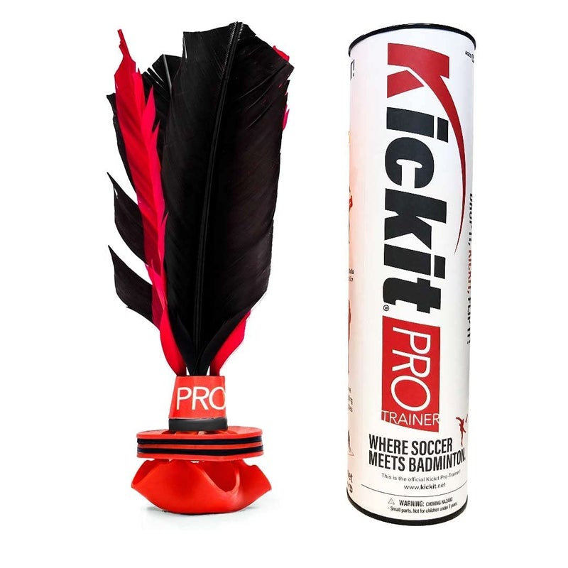 Kickit | The Original Birdie Soccer PRO Trainer | Play Outdoors, Indoors or Backyard, Beach or Tailgate, All Ages Fun & Travel Friendly (Black & Red) - Image 1