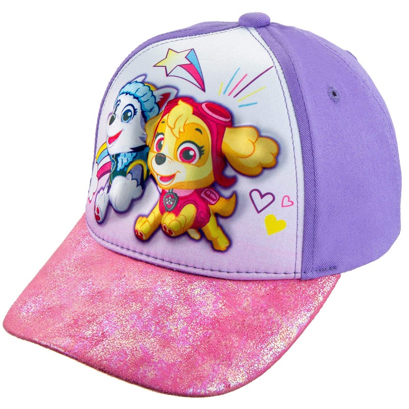 Nickelodeon Toddler Girls Paw Patrol 3D Cotton Baseball Cap Hat Age 25 PurplePink - Image 2