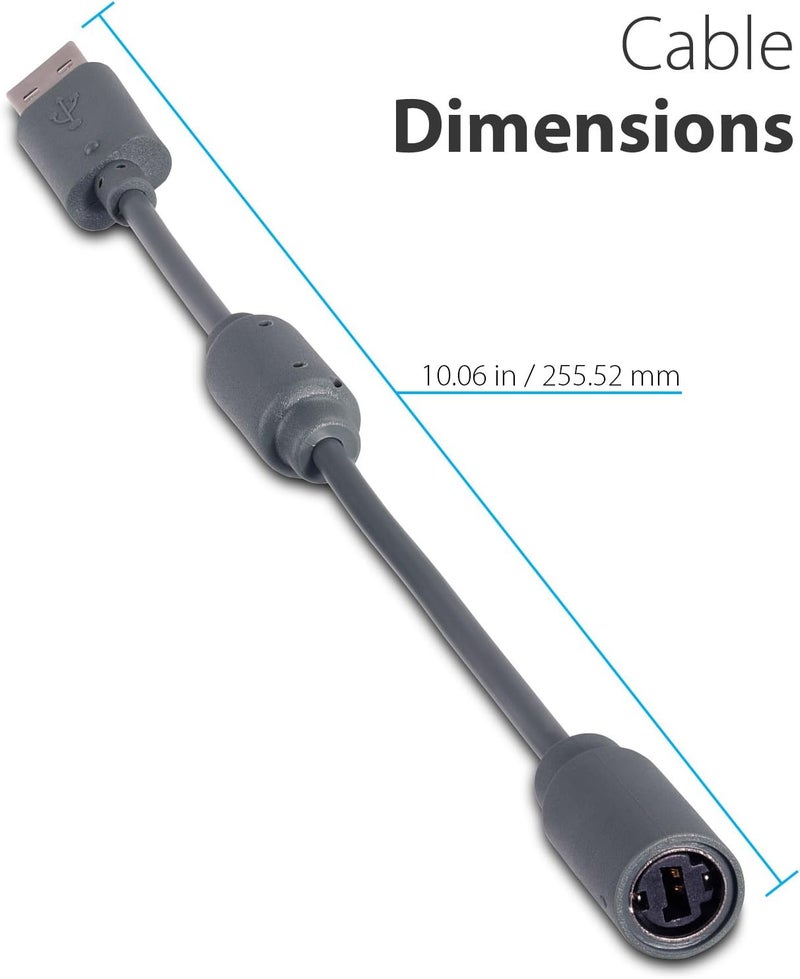 Fosmon Replacement Dongle USB Breakaway Cable for Xbox 360 Wired Controllers - Dark Grey (1 Pack) - Image 3
