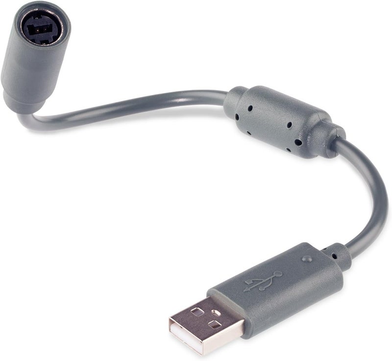 Fosmon Replacement Dongle USB Breakaway Cable for Xbox 360 Wired Controllers - Dark Grey (1 Pack) - Image 4