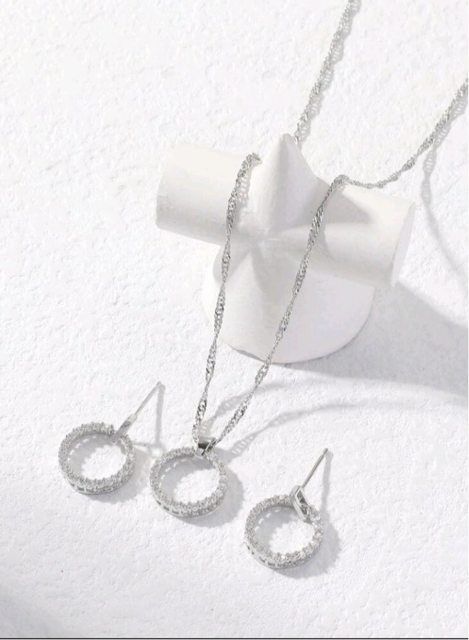 Luxury Jewellery Set For  Women Inlaid With Zirconia - Image 2