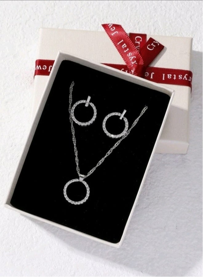 Luxury Jewellery Set For  Women Inlaid With Zirconia - Image 1