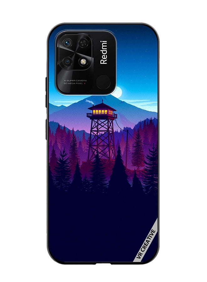 VR CREATIVE Protective Case Cover For Xiaomi Redmi 10C Alone Night Design Multicolour - Image 1