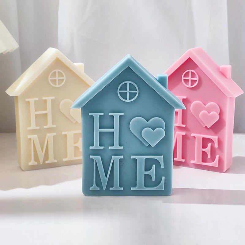 ESEDAGE Home House Molds House Resin Mold House - Resin Casting Silicone Molds for Home Decor & Candle Making Wave Spiral Mold - Image 1