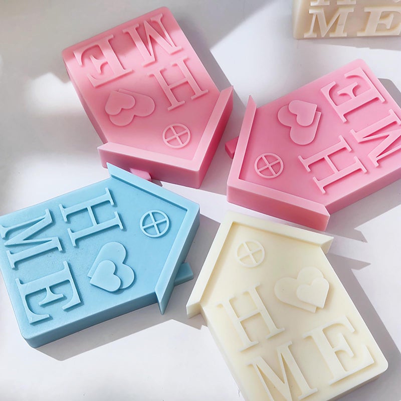 ESEDAGE Home House Molds House Resin Mold House - Resin Casting Silicone Molds for Home Decor & Candle Making Wave Spiral Mold - Image 2