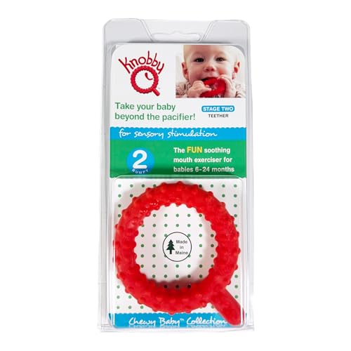 Chewy Tubes Knobby Q Chewy Tube Teether - Image 1