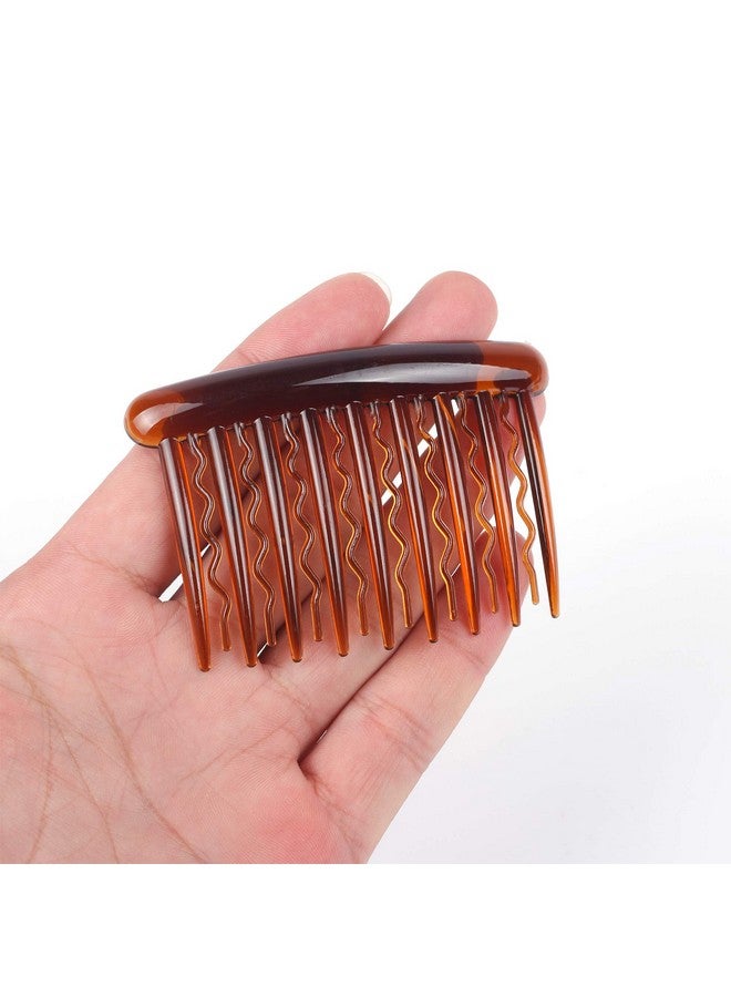 WBCBEC 18 Pieces Plastic Teeth Hair Combs Tortoise Side Comb Hair Accessories For Fine Hair - Image 3
