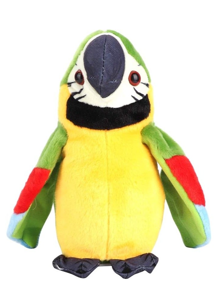 دوركو يتحدث لعبة الببغاء، تكرر الطيور الإلكترونية يتحدث الحيوان المحشوة، تفاعلية الحسية لعبة تعليمية عيد ميلاد هدية عيد الميلاد - Image 4