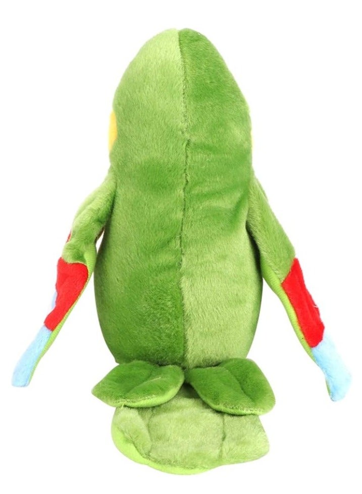 دوركو يتحدث لعبة الببغاء، تكرر الطيور الإلكترونية يتحدث الحيوان المحشوة، تفاعلية الحسية لعبة تعليمية عيد ميلاد هدية عيد الميلاد - Image 2