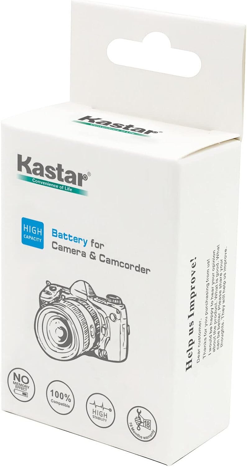 Kastar Kastar 1Pack CNP80 Battery and AC Wall Charger Replacement for Casio NP80 NP82 NP80 NP82 CNP80 CNP82 Battery Casio BC80L BC81L BC80L BC81L Charger  - Image 5