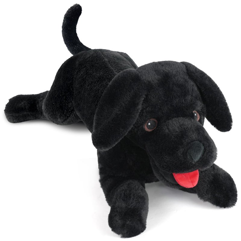 LotFancy Dog Stuffed Animal 21 inch Black Lab Plush Dog Realistic Stuffed Puppy Plush Toy for Kids - Image 2