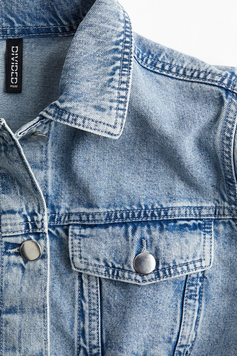 اتش اند ام جاكيت بيبلوم من الدنيم