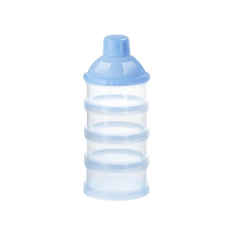 accmor Formula Dispenser On The Go, 4 Compartments Stackable Formula Container for Travel, Baby Milk Powder Kids Snack Container, BPA Free ﻿ - Image 1