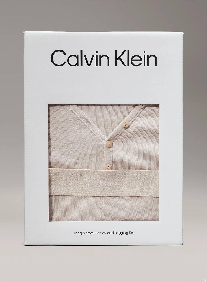 كالفن كلاين طقم تيشرت وبنطال خفيف لاونج - مودرن ريب - Image 5
