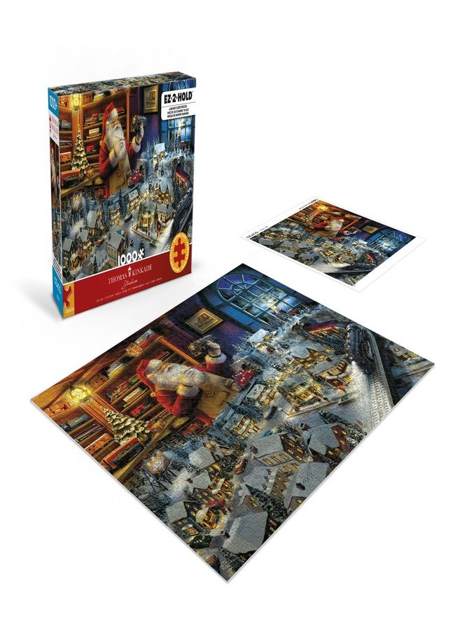 Ceaco - Thomas Kinkade - Santa's Final Touch - 1000 Piece Christmas Jigsaw Puzzle - Large, EZ2Hold Pieces - Great for Adults, Seniors, Kids - Festive Artwork, Relaxing Winter Activity - Image 4