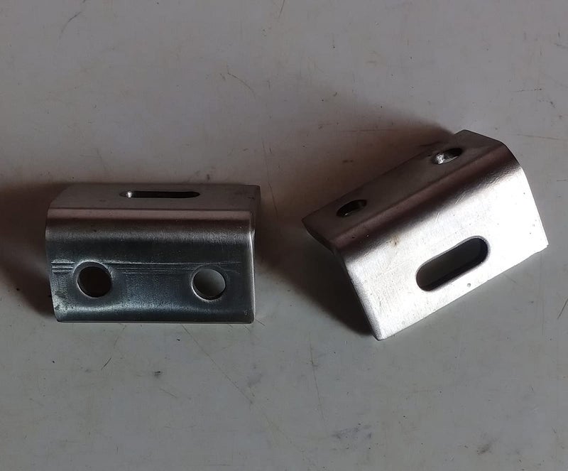 SS L Shape Mounting Angle Bracket 2 Pcs 2 x 1 x 1inch  - Image 2