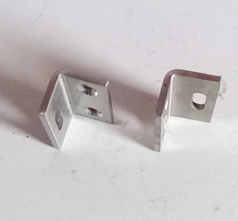 SS L Shape Mounting Angle Bracket 2 Pcs 2 x 1 x 1inch  - Image 3