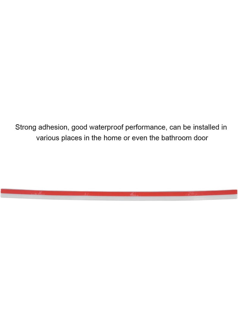Door Sealing Tape Windproof Dust proof Soundproof Silicone Rubber Sealing Strip 23mm Gaps Easy Installation Home Bathroom (Transparent) - Image 4