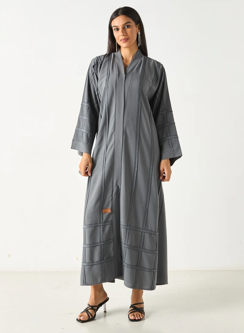 Hadiyath Al Madinah HM - Embroidered Abaya with Hijab