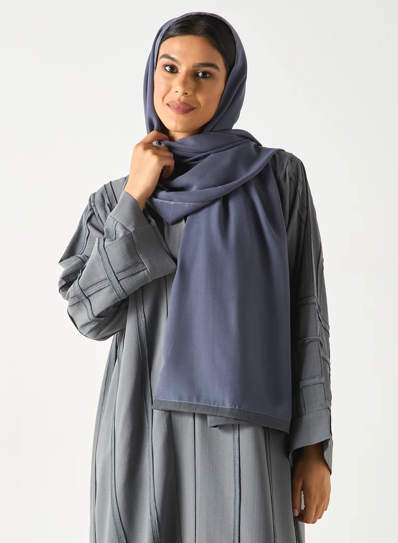 Hadiyath Al Madinah HM - Embroidered Abaya with Hijab