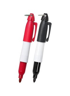 Generic 2Pcs Red and Black Golf Ball Line Marker Golf Ball Line Drawing Marker Line Template Liner Drawing Marking Alignment Putting Tool Golf Ball Line Liner Alignment Putting Tool Golf Ball Line Marker To  - Image 4