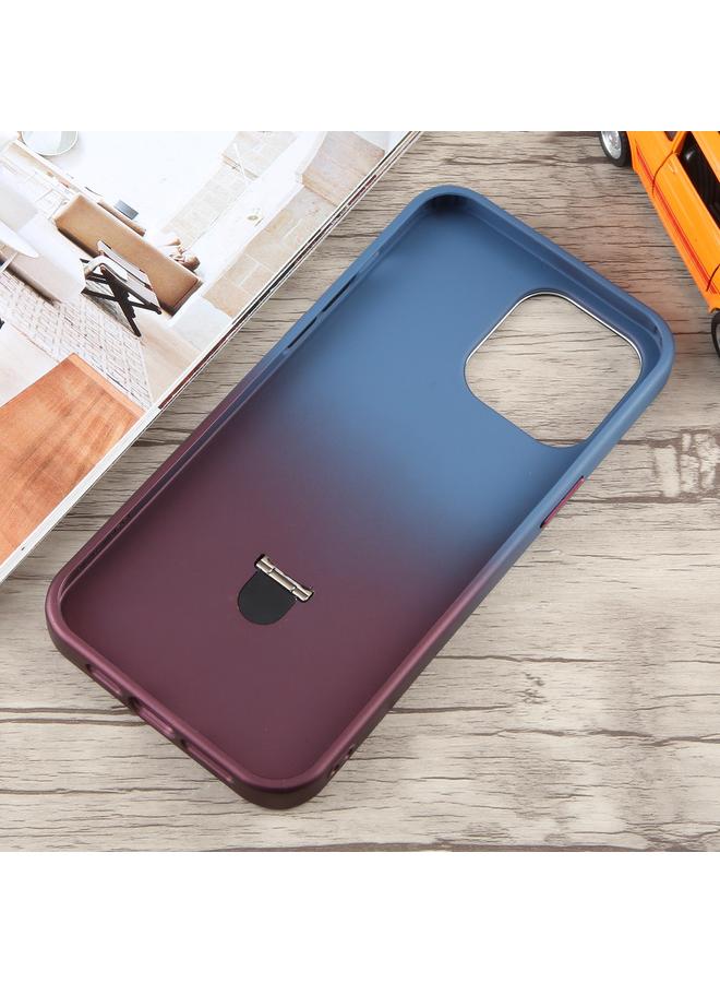 S-TOP Case For iPhone 12 Pro Max Gradient MagSafe Holder Liquid TPU Hybrid PC Phone Case - Image 5