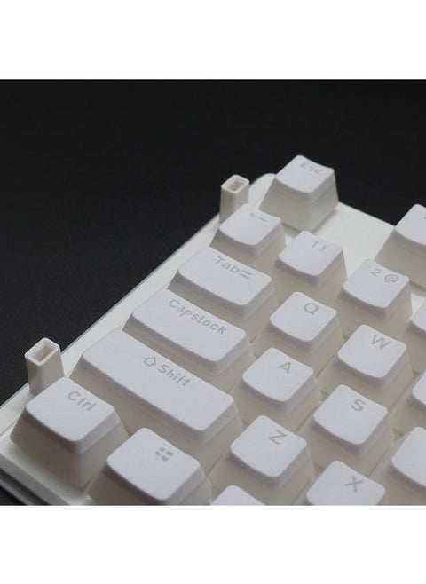 Pudding Double-layer Two-color 108-key Mechanical Translucent Keycap(Red)