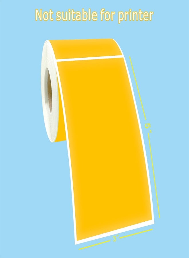 PARLAIM 3 X 5 Inch Rectangle Adhesive Color Coding Stickers,Square Inventory Stickers -250 Per Dispenser Box(Fluorescent Orange) - Image 2