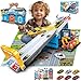 ANSEE Race Tracks for Kids Ages 35 Racing Car Toys Set with Foldable 2 Layer Track and 6 Alloy Race Cars for Toddlers Boys Best Birthday Xmas Gifts for Kids Age 3 4 5 6 Years Old Blue - Image 2