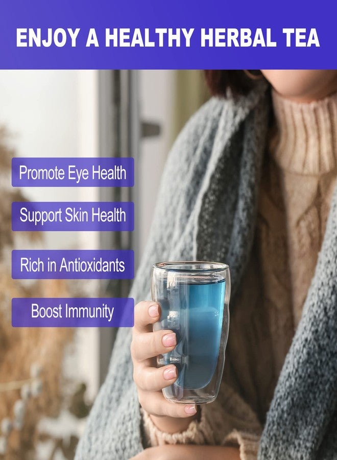 FullChea - Butterfly Pea Flower Tea Bags, 30 Teabags, 1.3g/bag - Premium Dried Butterfly Pea, Cultivated From Thailand - Non-GMO - Caffeine-free - Rich In Antioxidants & Support Eye Health - Image 5