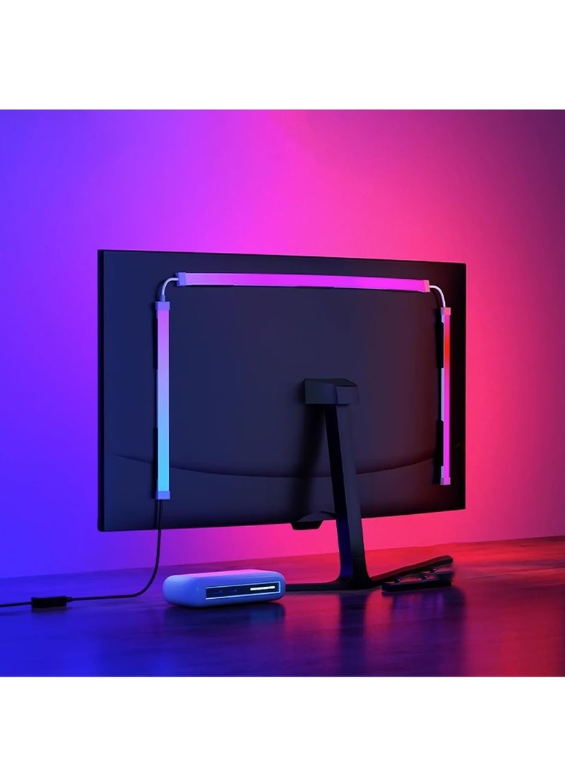 Joshberg - Monitor Led Backlight 24 Inch Led Strip Lights Sync with Screen Color or Music RGB Computer Light Bar Behind Monitor Supports Pc or Mac - Image 1
