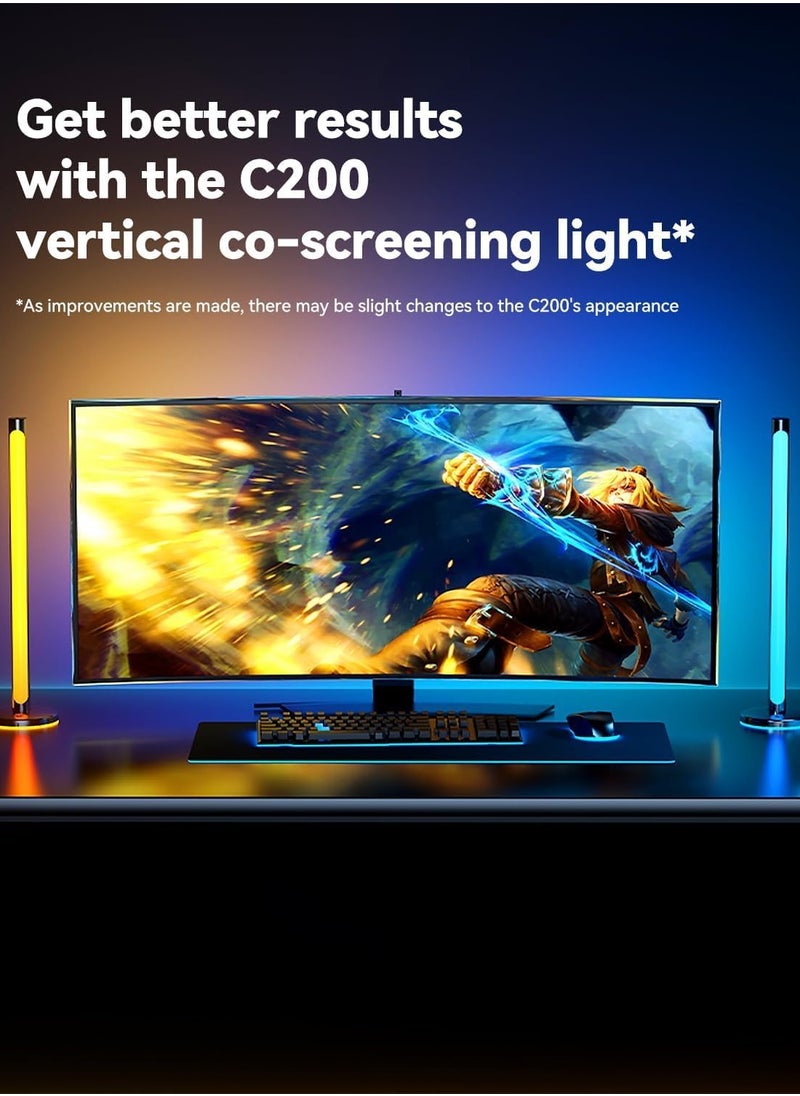Joshberg - Monitor Led Backlight 24 Inch Led Strip Lights Sync with Screen Color or Music RGB Computer Light Bar Behind Monitor Supports Pc or Mac - Image 1