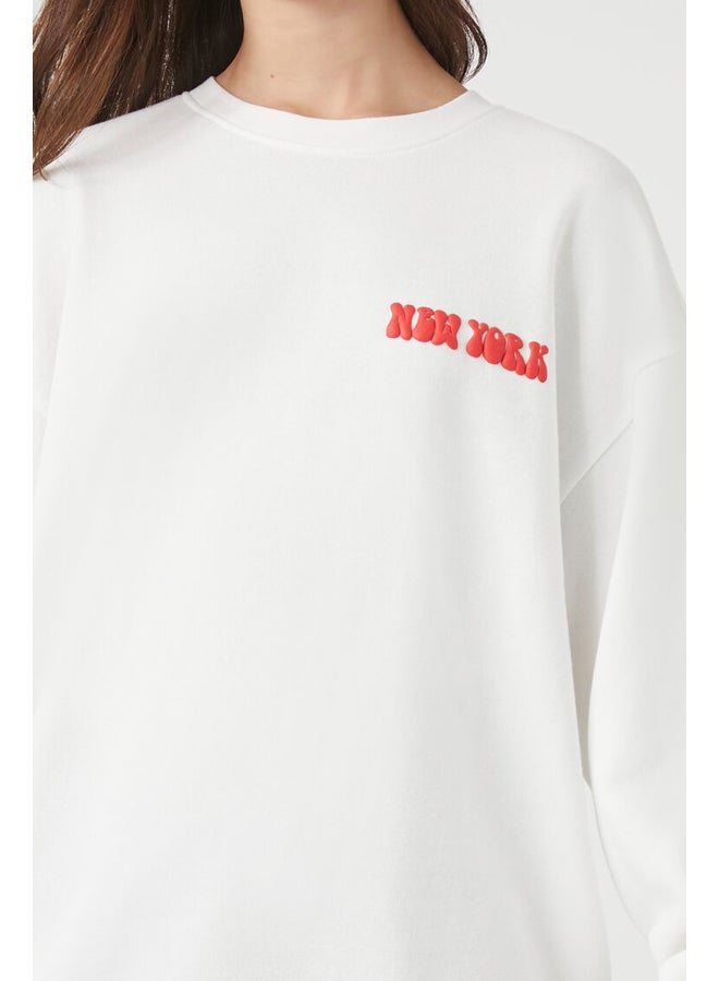 FOREVER 21 Fleece New York Graphic Pullover  - Image 2