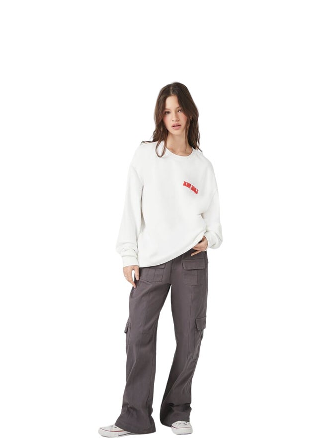 FOREVER 21 Fleece New York Graphic Pullover  - Image 1