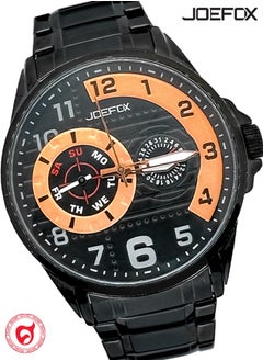 JoeFox Stainless Steel Wrist Watch Quartz Movement 3 ATM Waterproof Multifunctional with Date Design Sporty Casual Business Dress Watch for Men  - Image 1