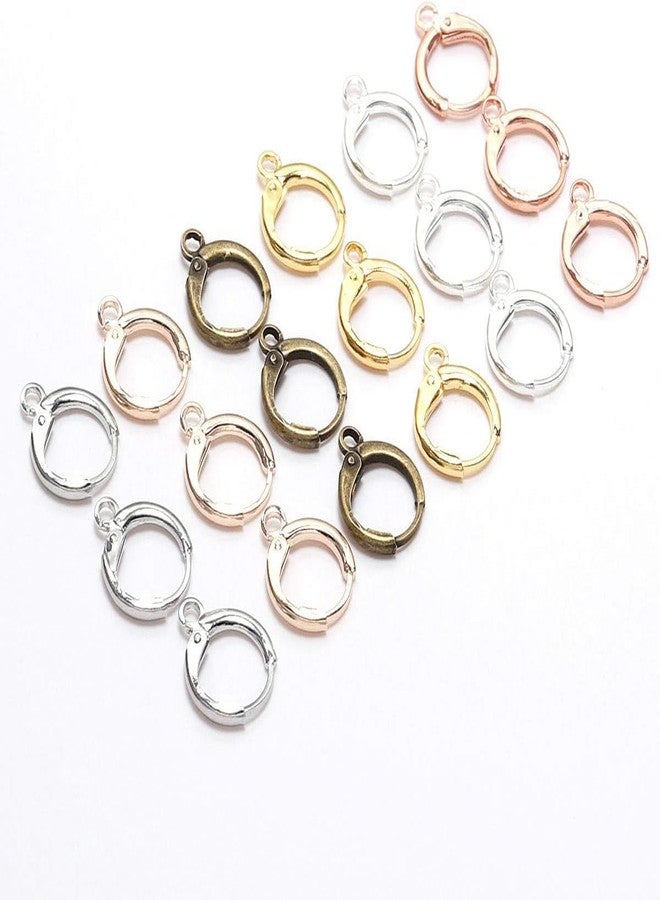 SATRA TRADERS | Size : 12mm 100pcs Round Bali Hoops Open Loop Lever Back Earring Hooks | Gold - Image 3