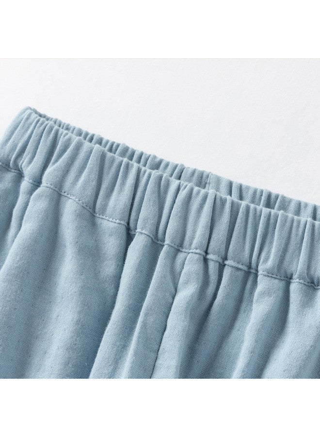 Chinese Style Cropped Pants 2025 Summer New Arrival Kids' Moisture-wicking Quick-dry Anti-bacterial Thin Trousers (girls & Boys) - Image 5