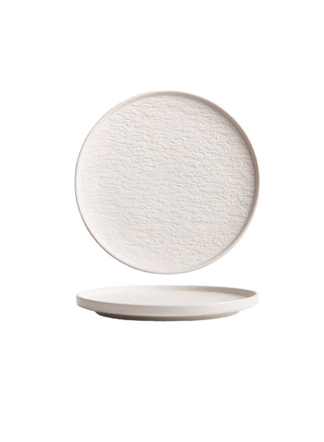 Canjiangjun Ceramic Western Dinner Plate, Underglaze Color, 8.5 Inches, Salad Plate, Steak Plate, Dumpling Plate, 1 Piece, White - Image 2