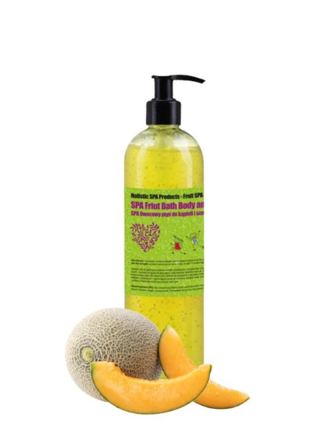 Soap&Friends 2-in-1 Kids Shampoo and Shower Gel | 500 ml Ripe Melon Fruit Scent with Nourishing Jojoba Oil for Gentle Cleansing and Moisturizing | Soap&Friends  - Image 1