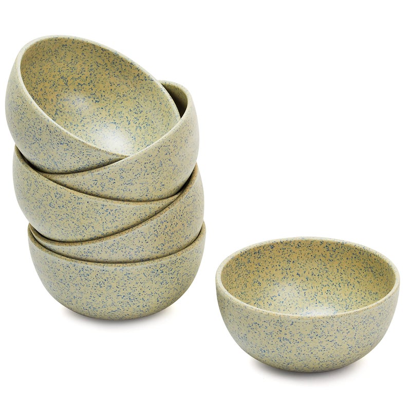 Red Butler Eco-Friendly Bamboo Fiber Bowls | Set of 6 Bowls | Reusable and Stain Resistant | Sturdy Weight, Perfect Size for Indian Curries | Microwave & Dishwasher Safe | Stonewash Design - Image 5