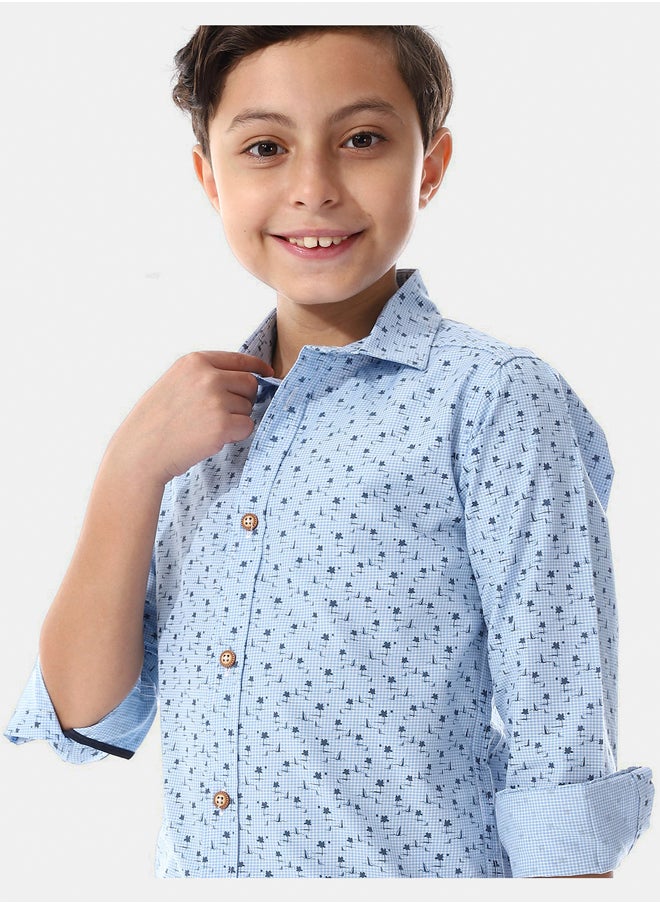 Andora - Palm Tree Pattern Boys Shirt - Image 1